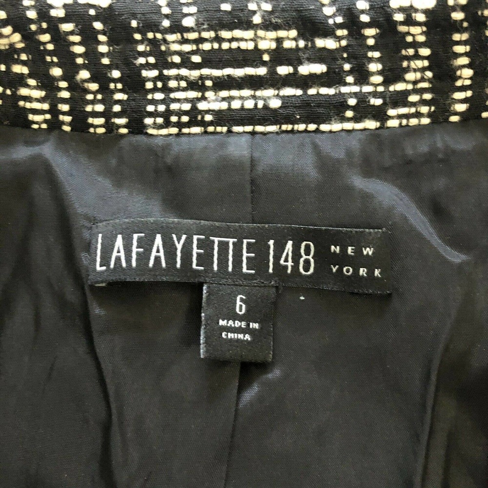 Lafayette 148 Tweed Knit Ruffled Zip Jacket 6 - Picture 2 of 10